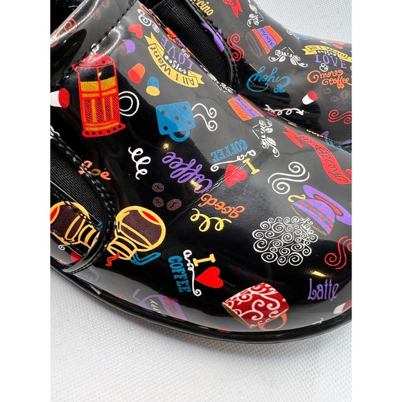 COPY - Easy Work Faux Patient Leather Coffee Themed Non Slip Work Shoes - Picture 9 of 9